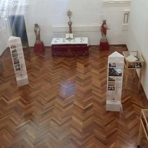 Proyecto con tarima de madera de elendo
